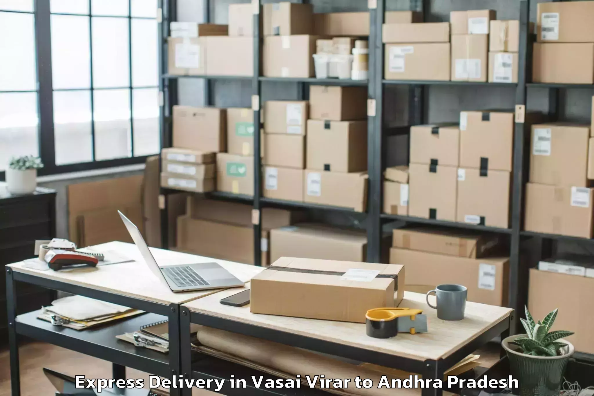 Leading Vasai Virar to Yellamanchili Express Delivery Provider